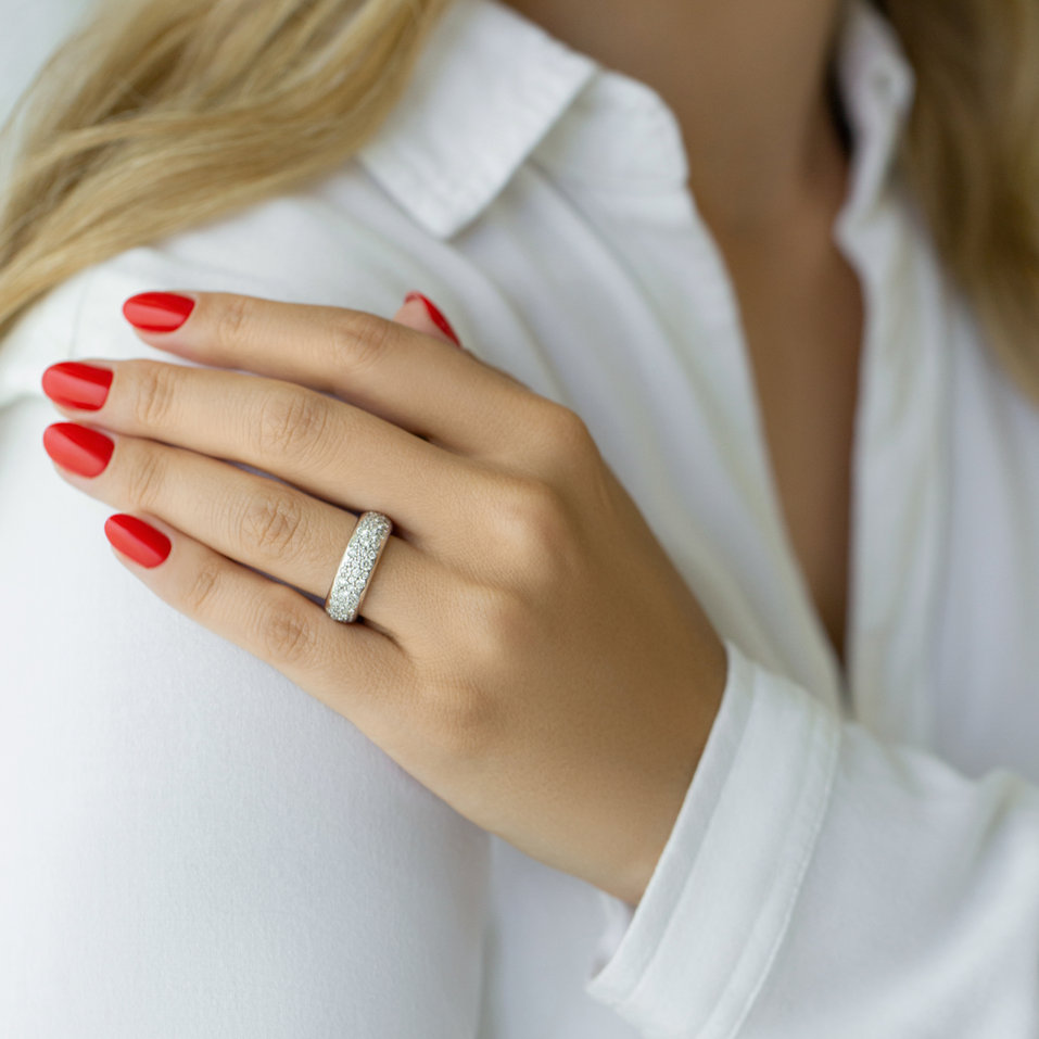 Prsteň s diamantmi Sparkling Galaxy