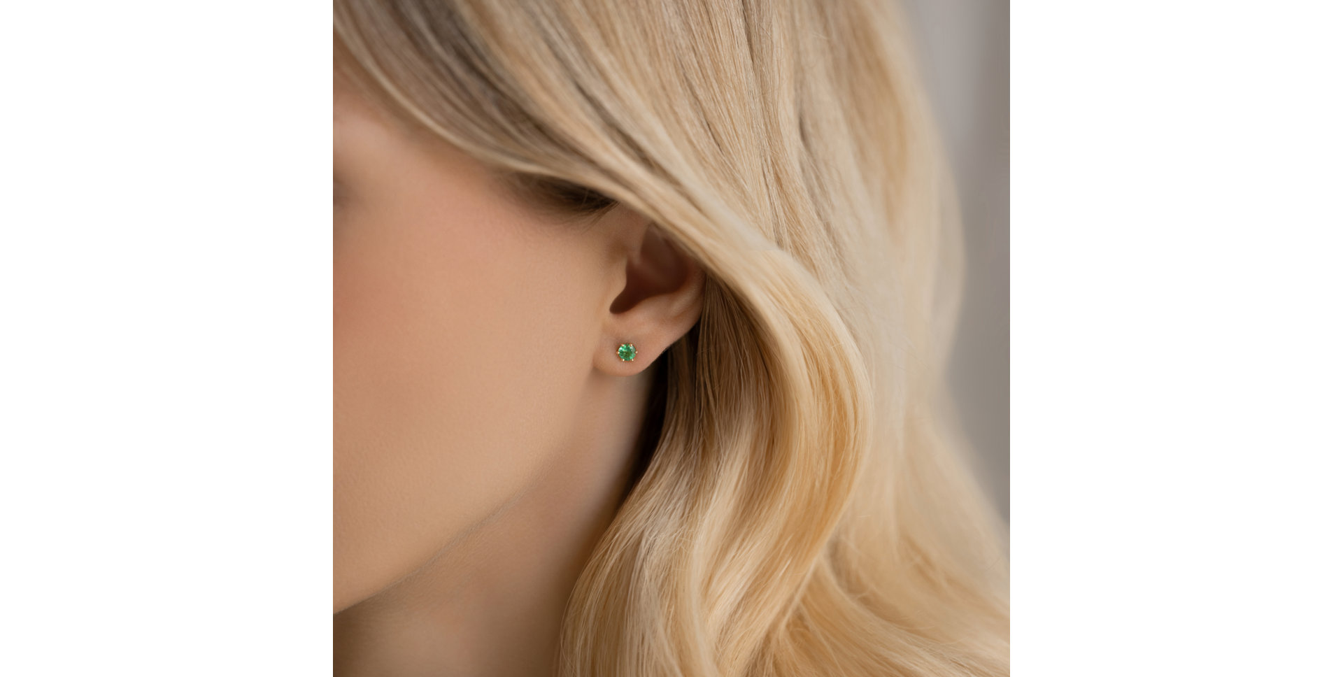 Náušnice so smaragdom Vesper Romance