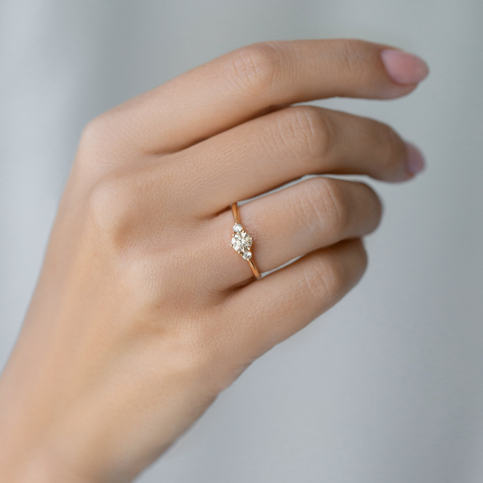 Prsteň s hnedým diamantom Midnight Serenity