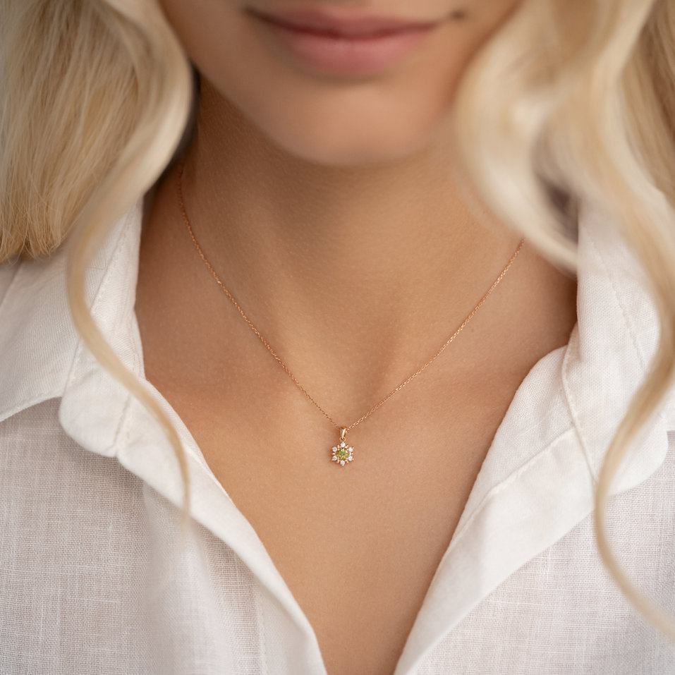 Prívesok s diamantmi a topásom swiss Fancy Fairytale