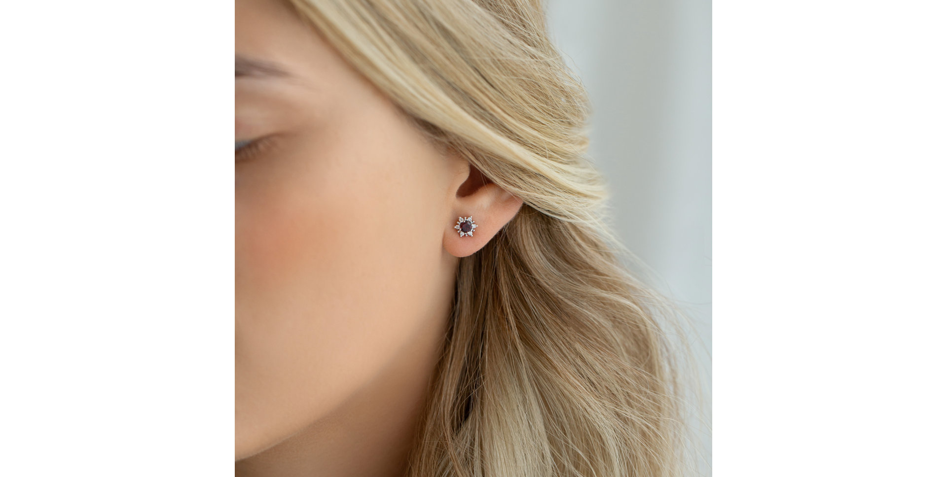 Náušnice s diamantmi a citrínom Fancy Fairytale