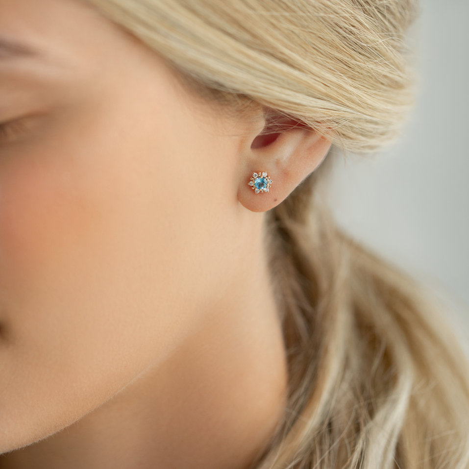 Náušnice s diamantmi a peridotom Fancy Fairytale