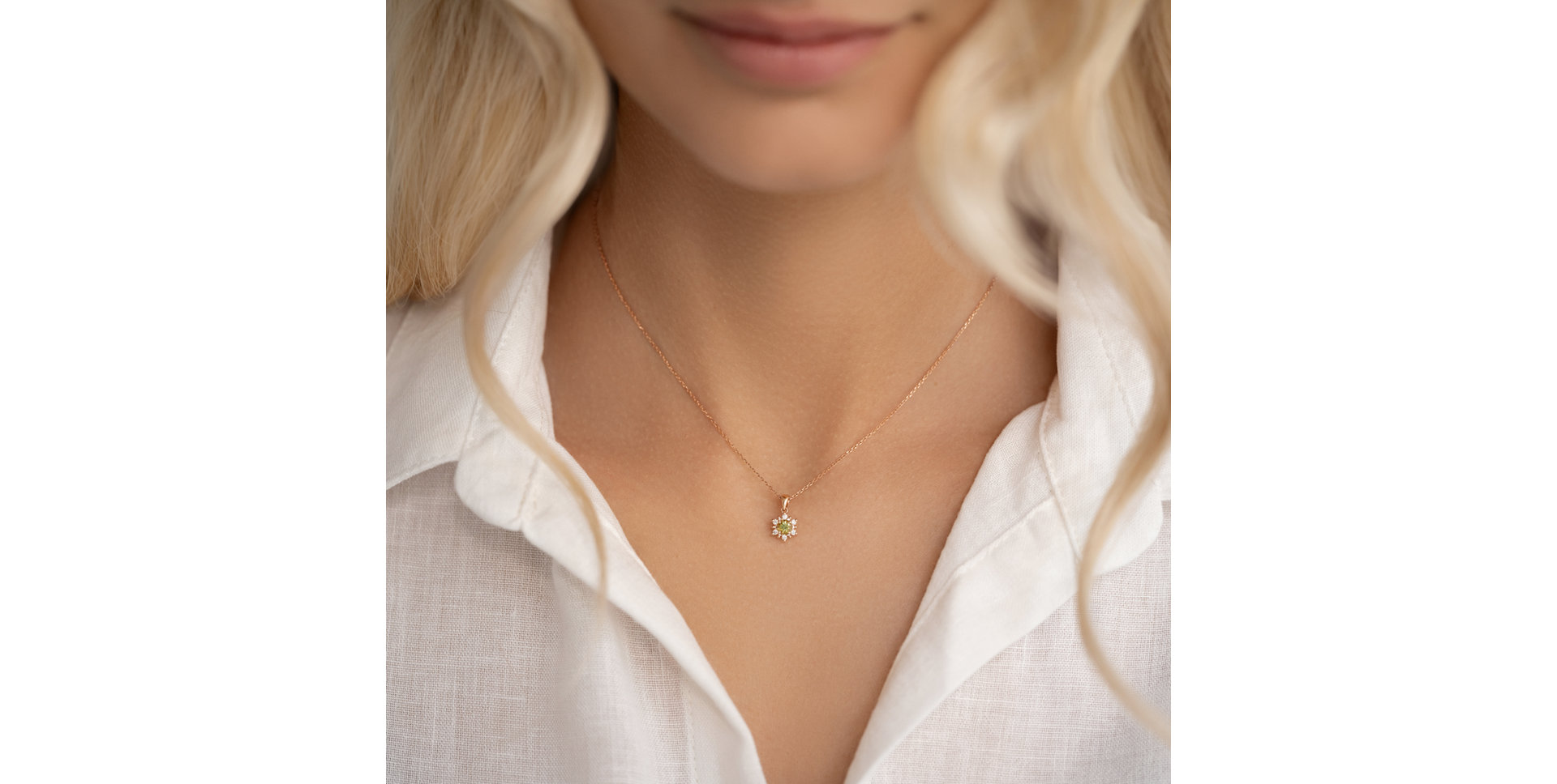 Prívesok s diamantmi a citrínom madeira Fancy Fairytale