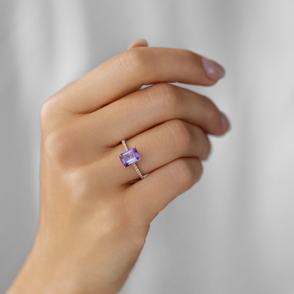 Prsteň s diamantmi a citrínom Perfect Promise
