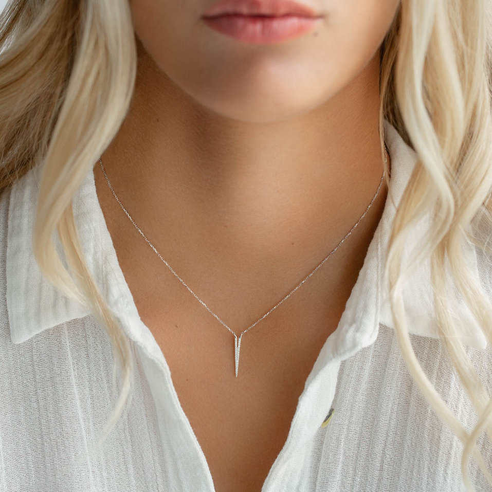 Náhrdelník s diamantmi Broken Glamour