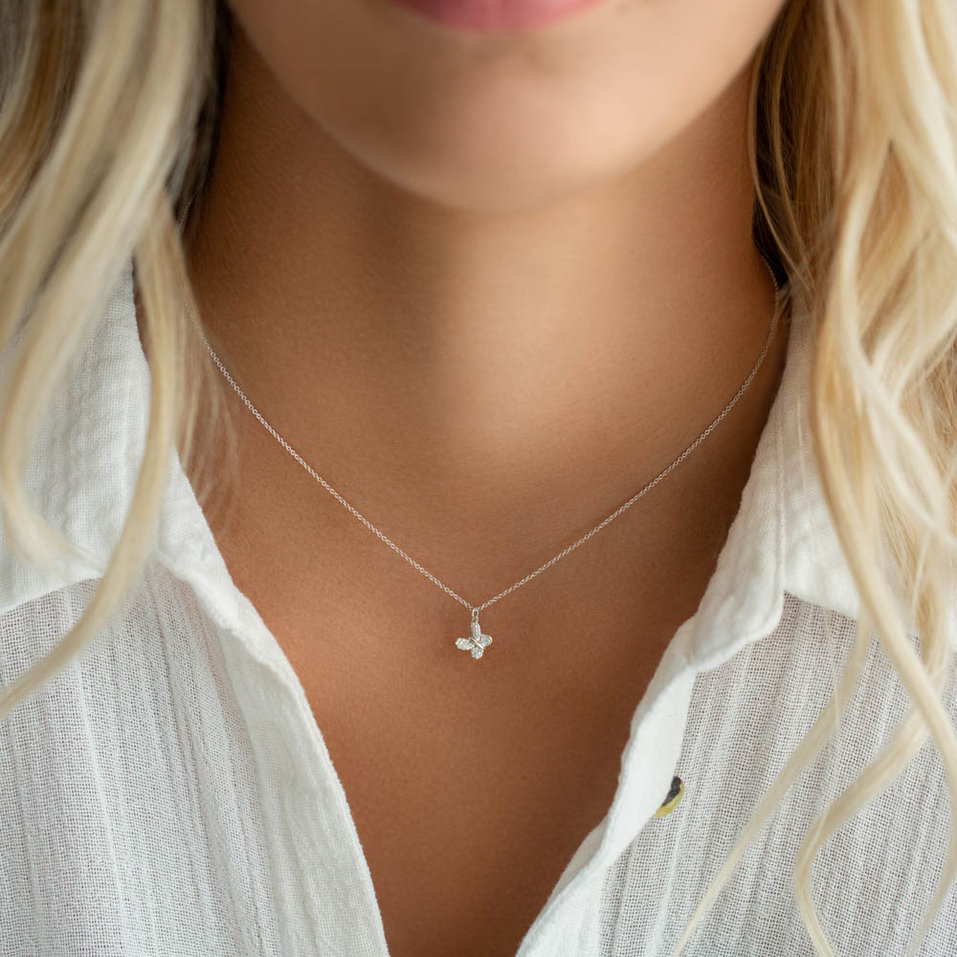 Náhrdelník s diamantmi Fairy Butterfly