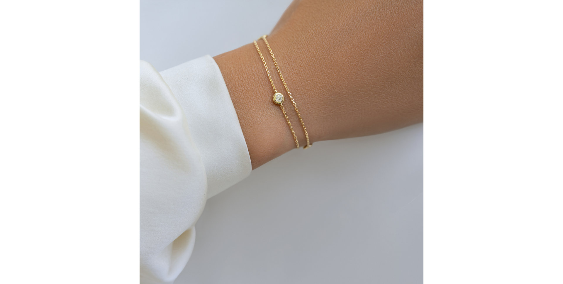 Náramok diamantmi Triple Dots