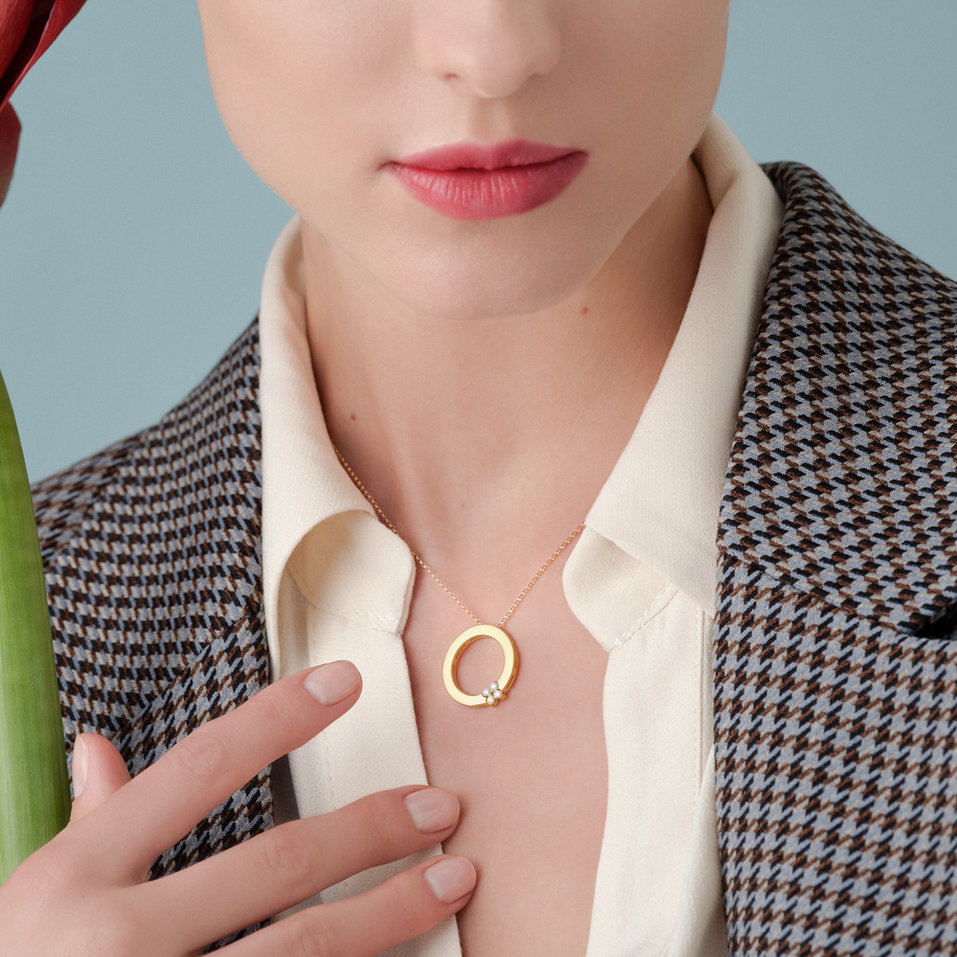 Náhrdelník s diamantmi Love in Verona