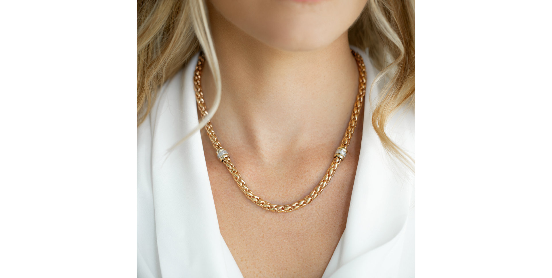 Náhrdelník s diamantmi Eliška