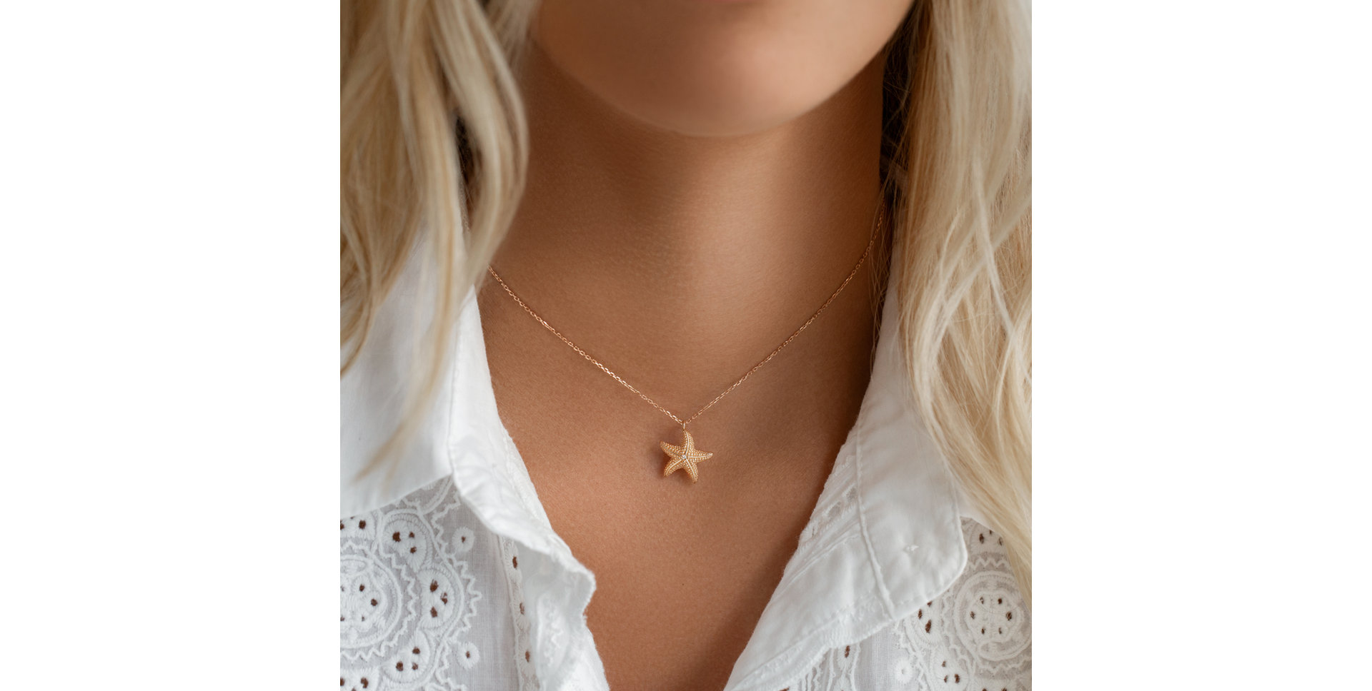 Náhrdelník s diamantom Sea Treasure