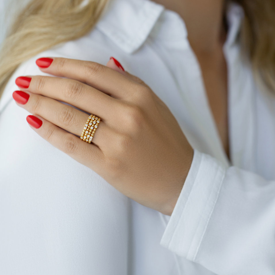 Prsteň s diamantmi Sunset Glow