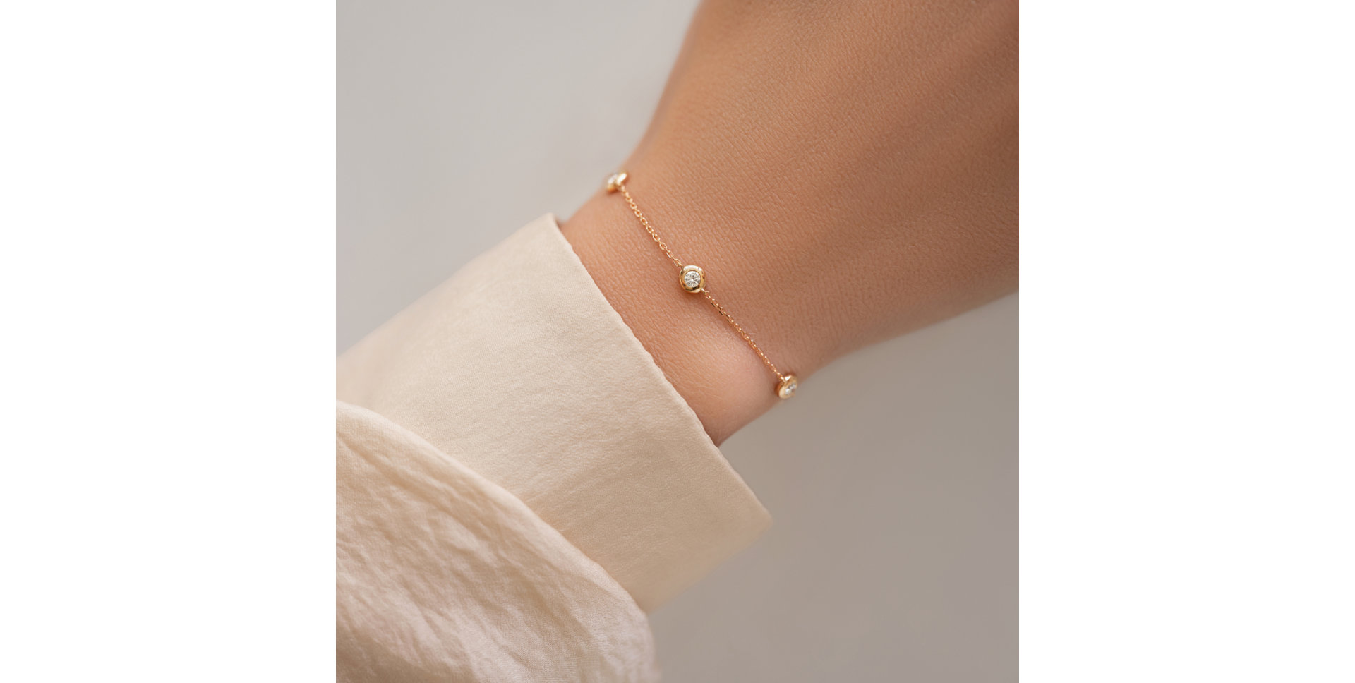 Náramok s diamantmi Sparkling Dot