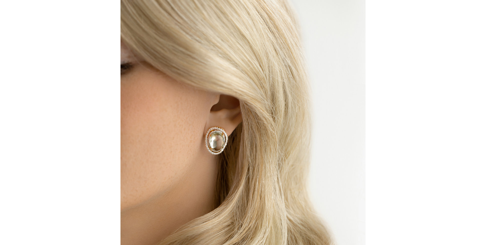 Náušnice s ametystom diamantmi Astero