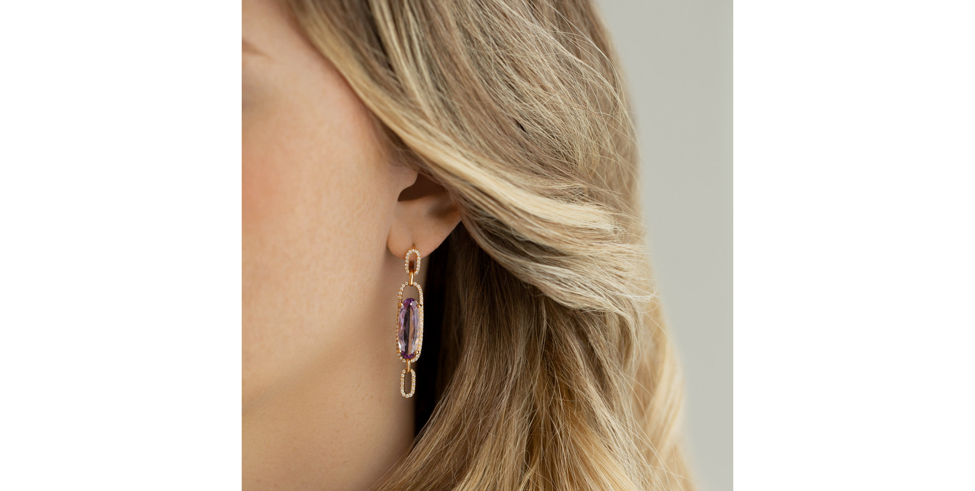 Náušnice s citrínom a diamantmi Isidoros