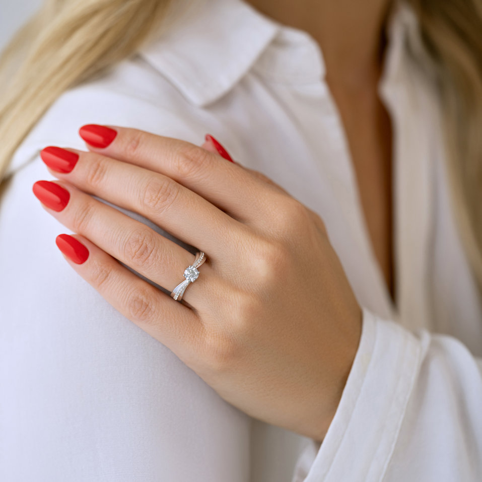 Prsteň s diamantmi Faithful Elegance