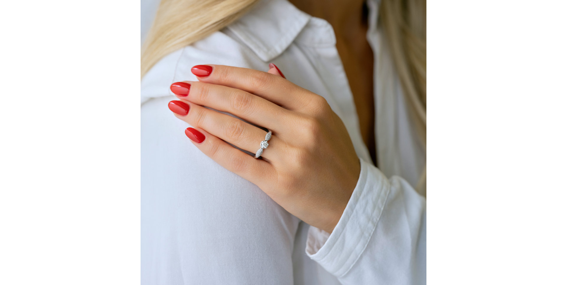 Prsteň s diamantmi Happy Spark