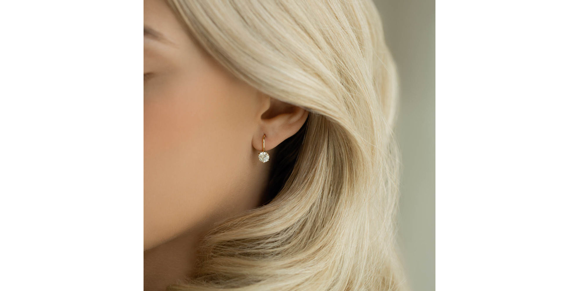 Náušnice s diamantom Everyday Glow