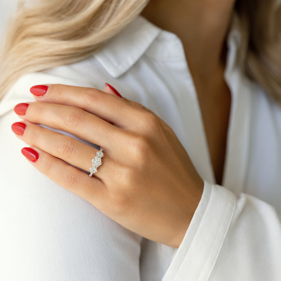 Prsteň s diamantmi Shiny Reason