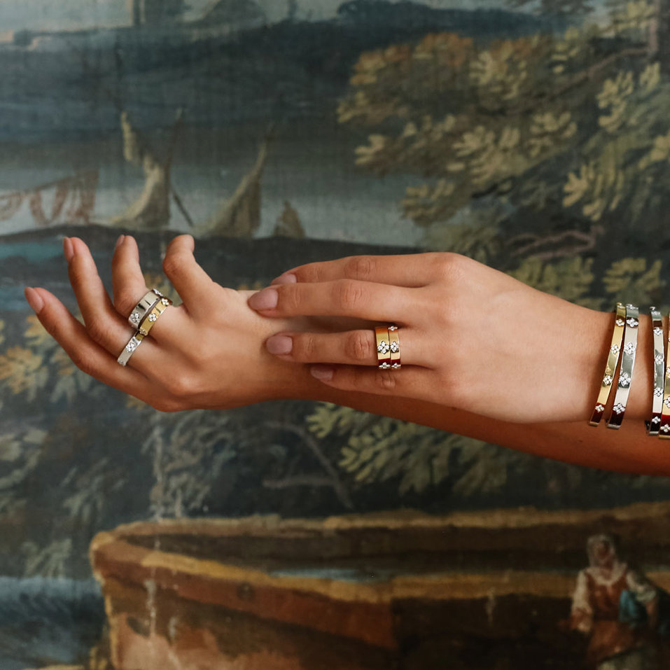 Prsteň s diamantmi Love in Verona