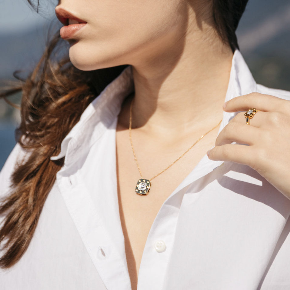 Náhrdelník s diamantmi Pois Moi mini