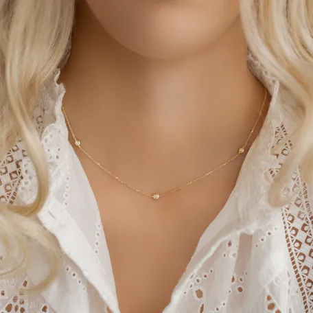 Náhrdelník s diamantmi Sparkling Dot