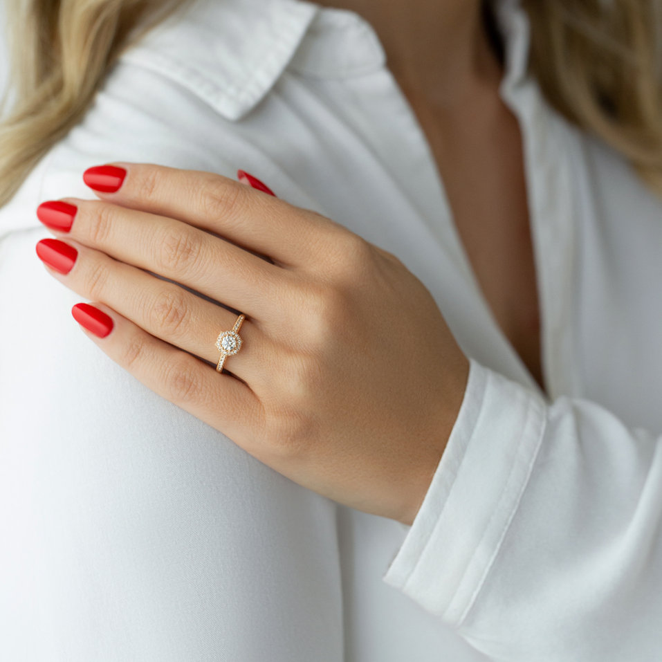 Prsteň s diamantmi Lionello