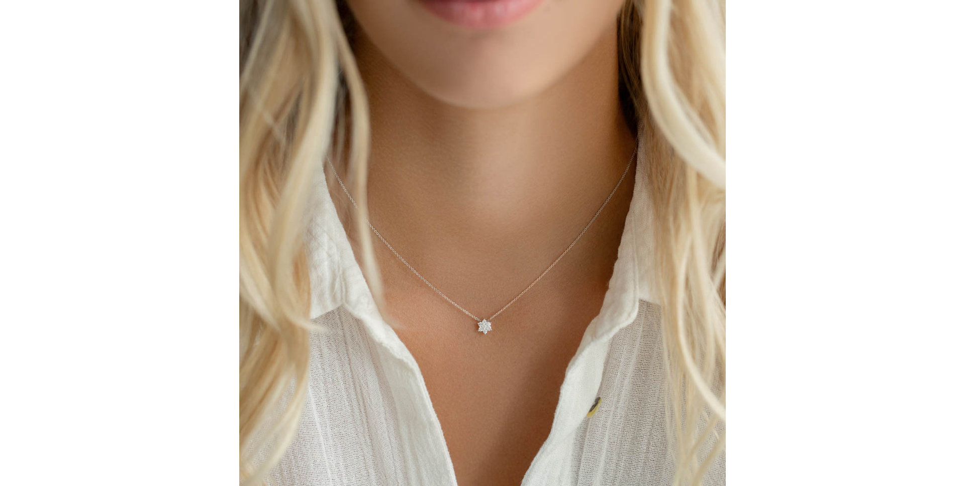 Náhrdelník s diamantmi Morning Star