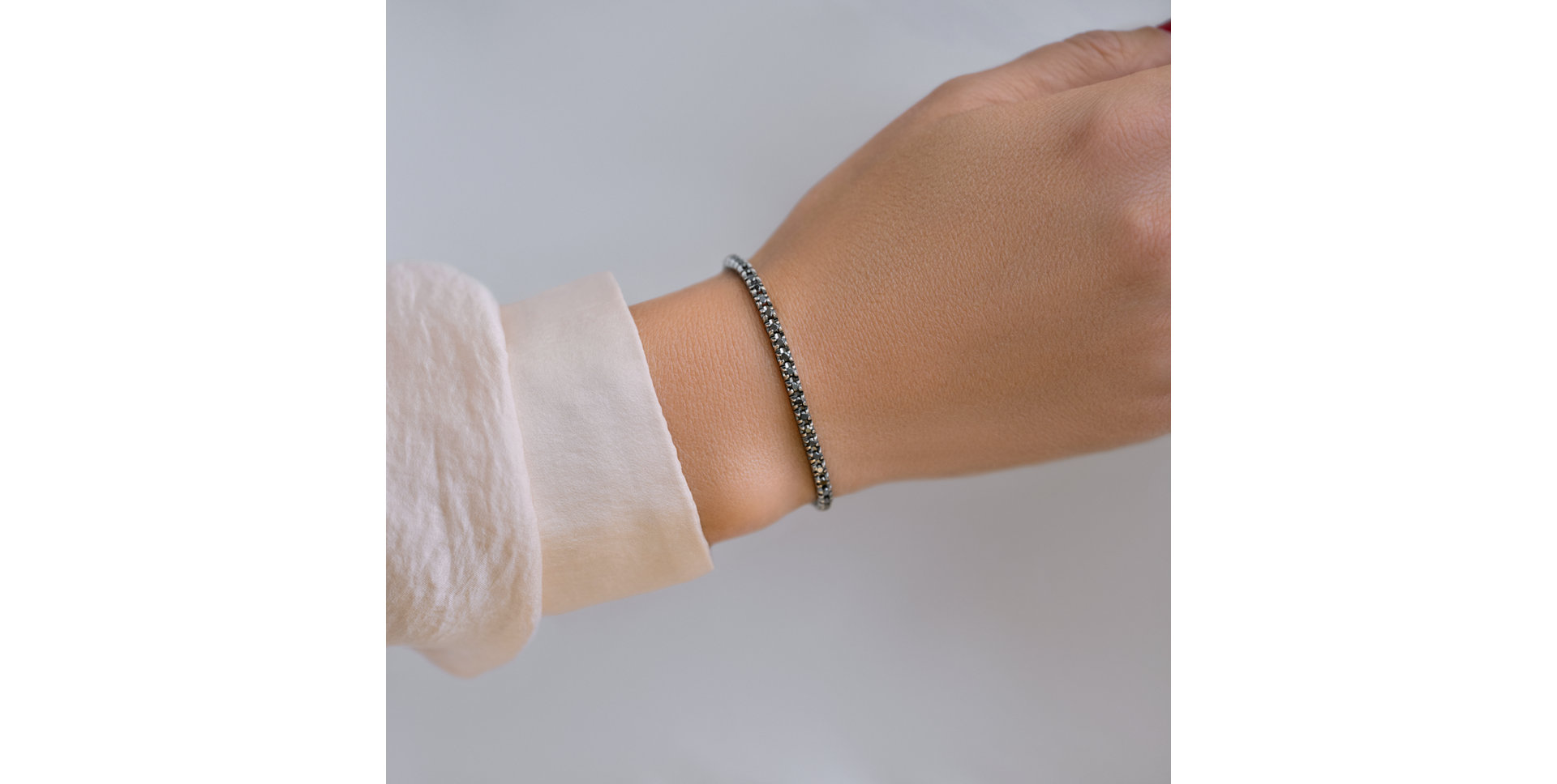 Náramok s čiernymi diamantmi Ralana