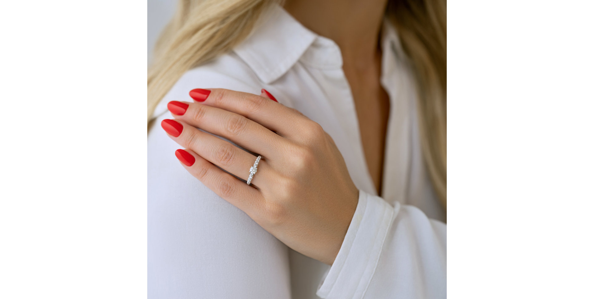 Prsteň s diamantmi Morelli