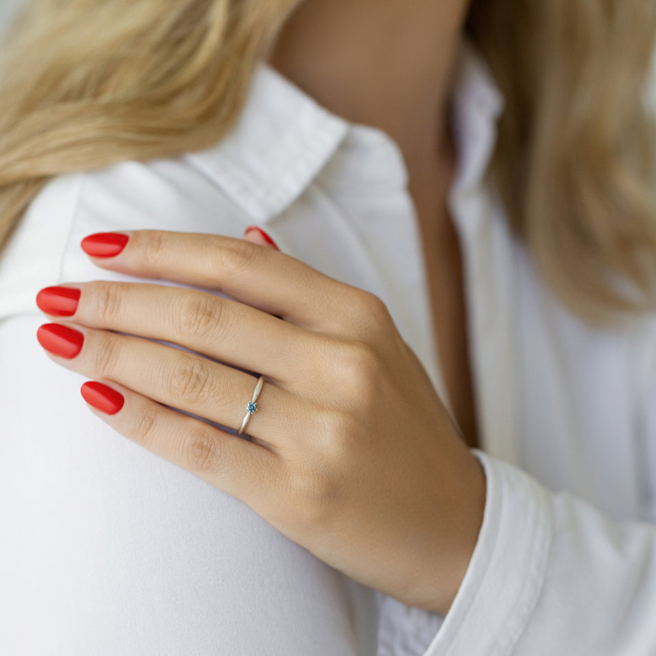 Prsteň s oranžovým diamantom Eternal Joy