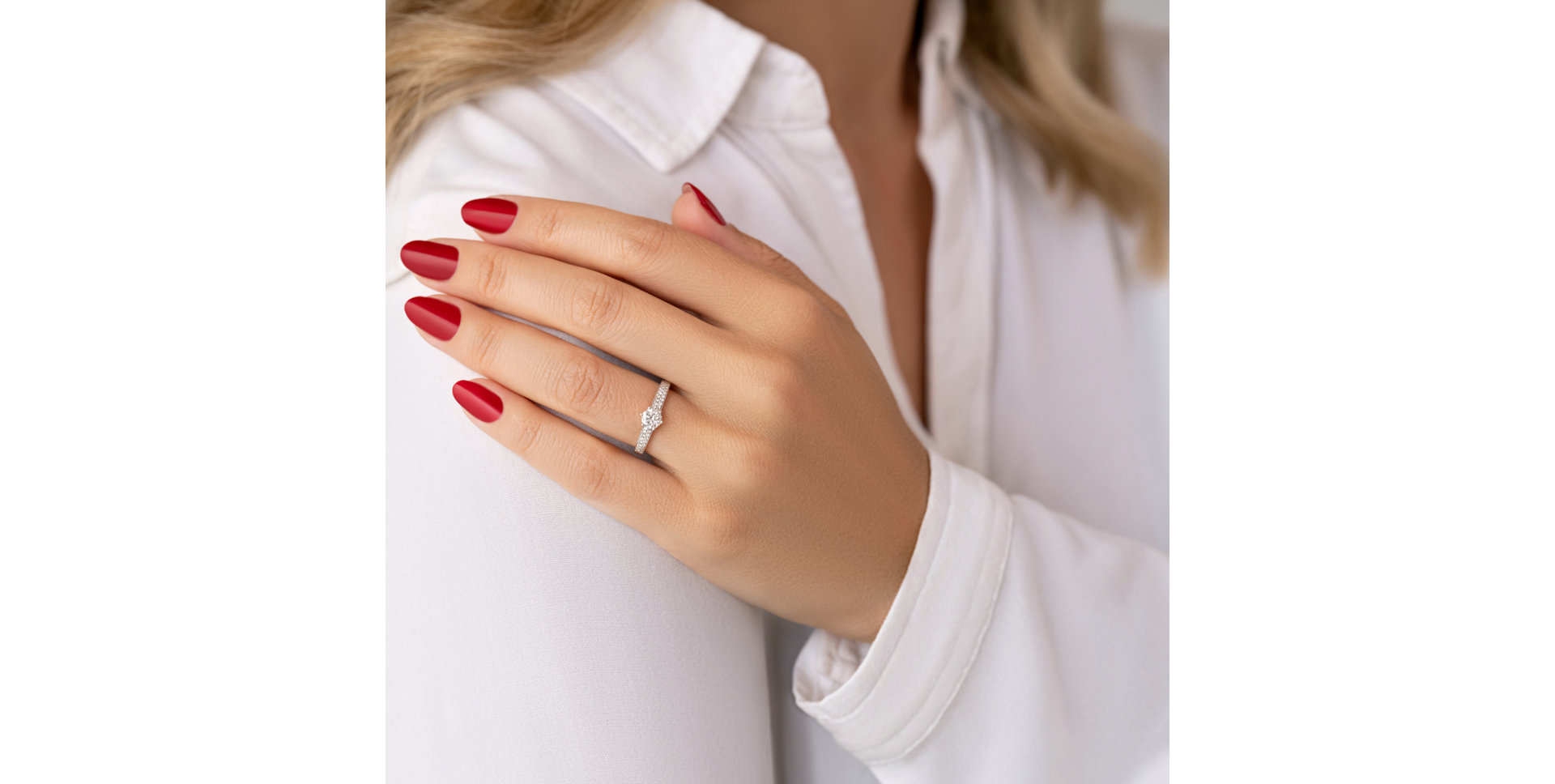 Prsteň s diamantmi Sparkling Romance