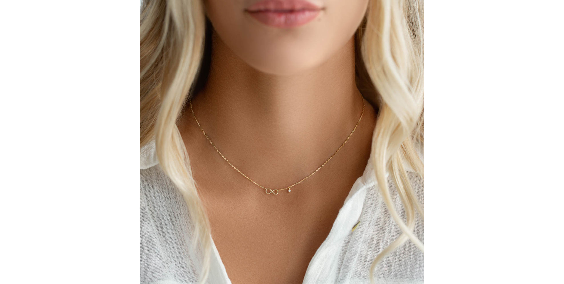 Náhrdelník s diamantom The Endless