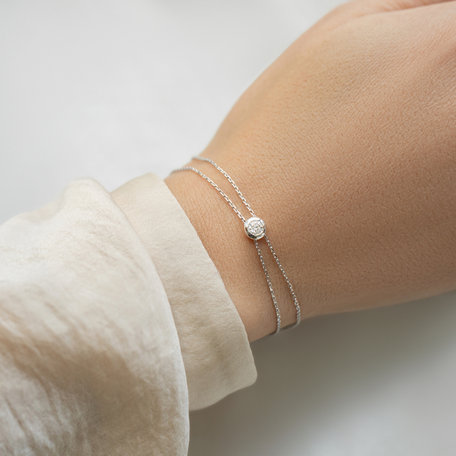 Náramok 14kt biele zlato s diamantmi Cosmic Magic
