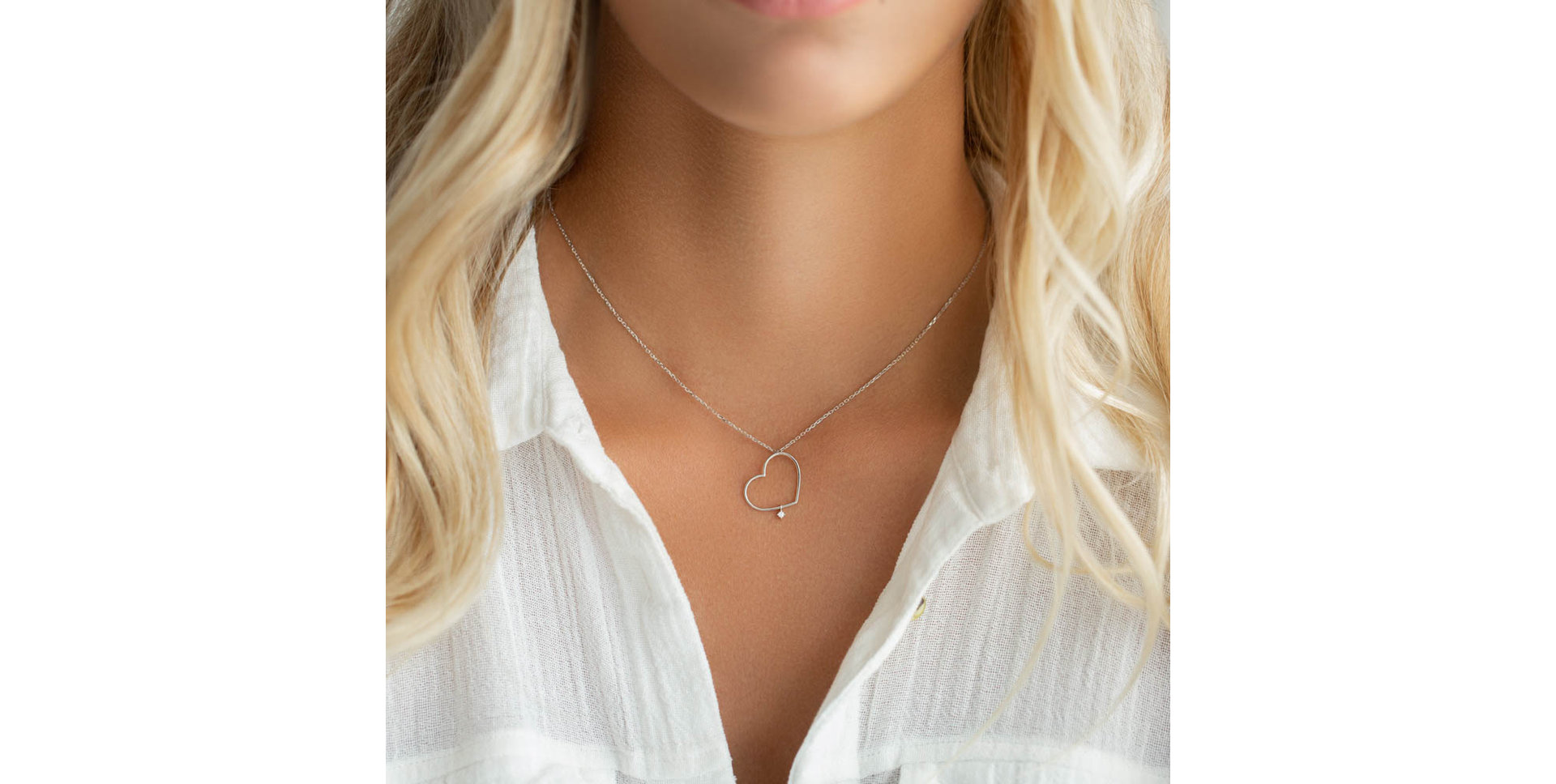 Náhrdelník s diamantom Lovely Felling