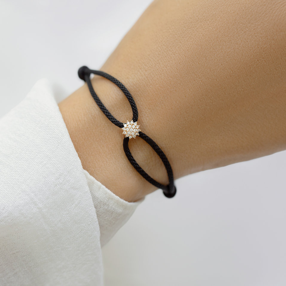 Náramok s diamantmi Gloomy Snow