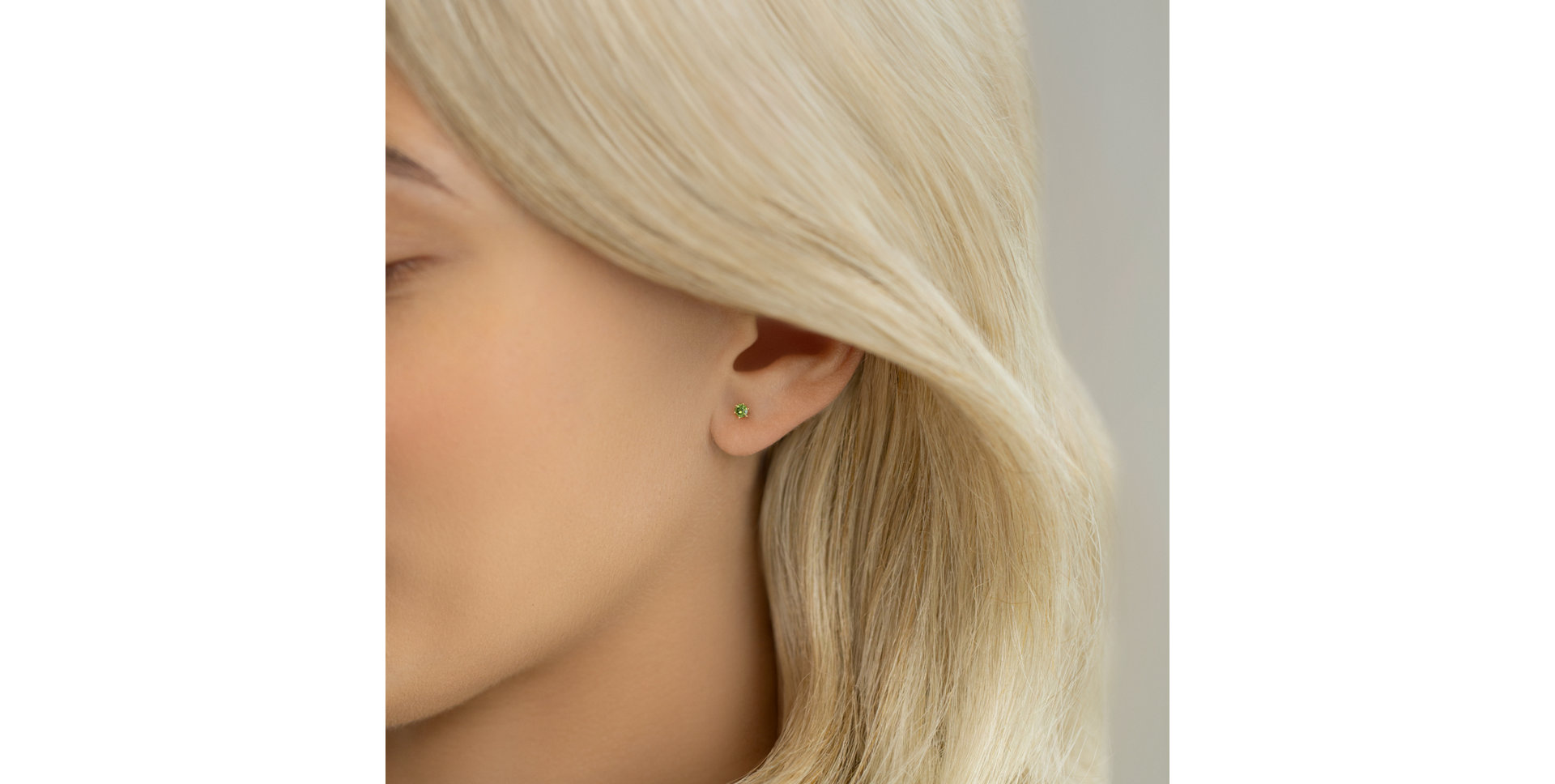 Náušnice 14kt ružové zlato s diamantom Vesper Romance