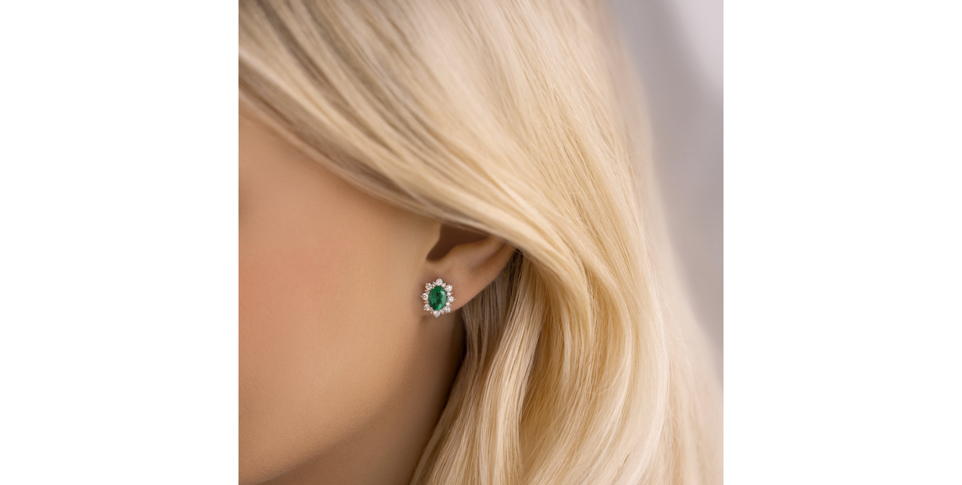 Náušnice s rubínom a diamantmi Royal Aurora