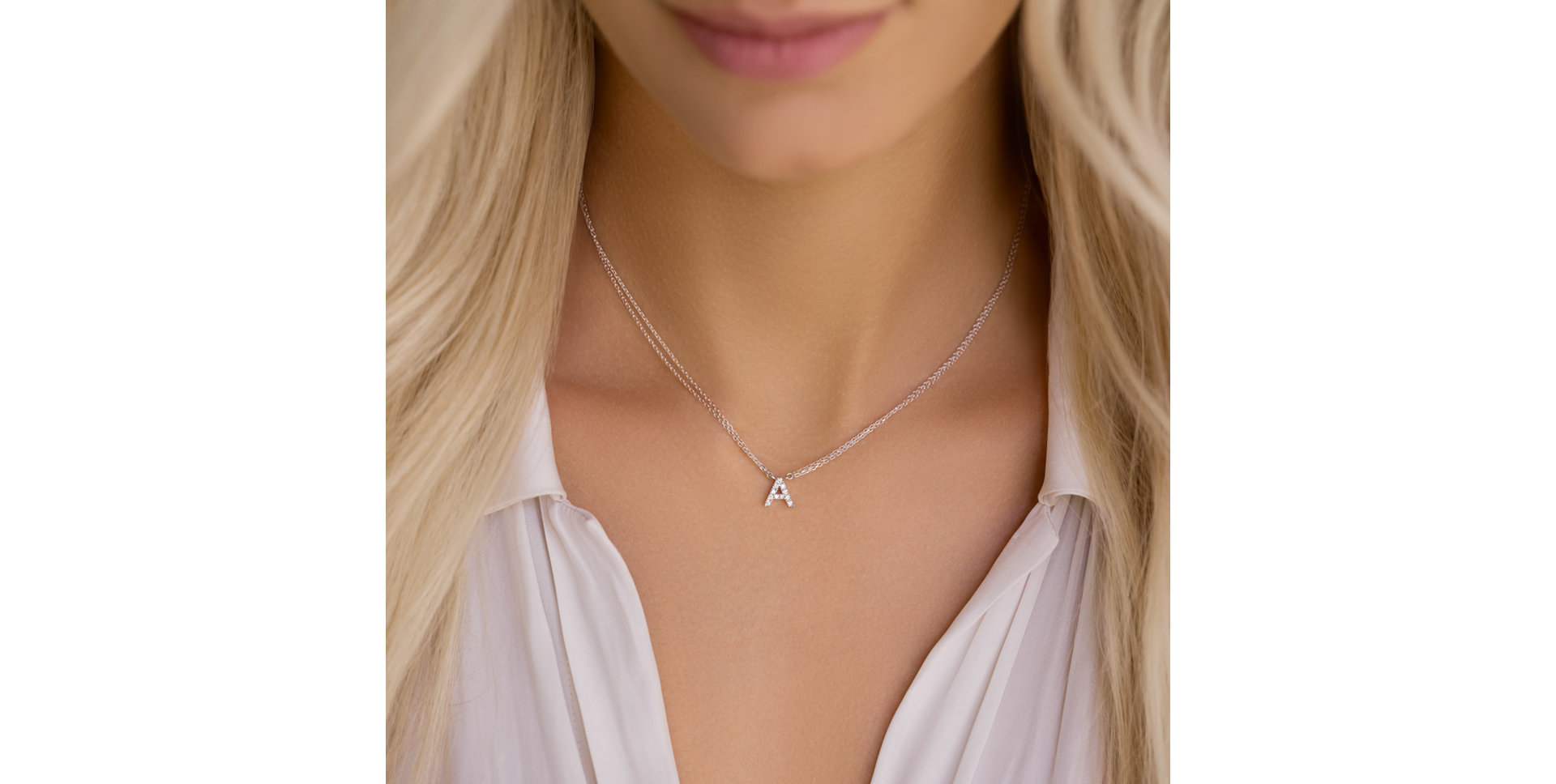 Náhrdelník 14kt ružové zlato s diamantom Náhrdelník s briliantom Luxury Clam