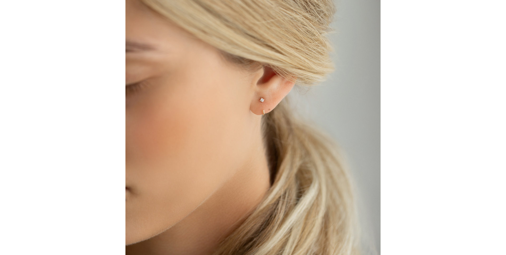 Náušnice s diamantom Tango