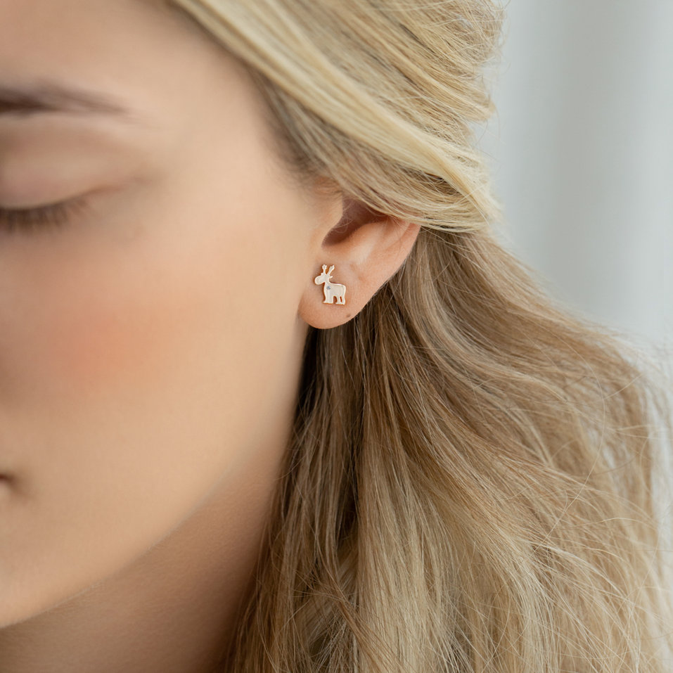 Náušnice s diamantmi Caribou