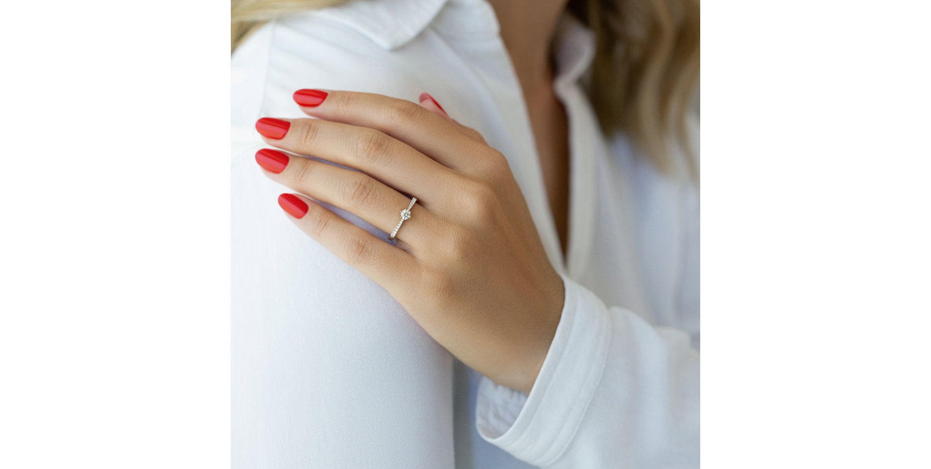 Prsteň s diamantmi Classic Dew