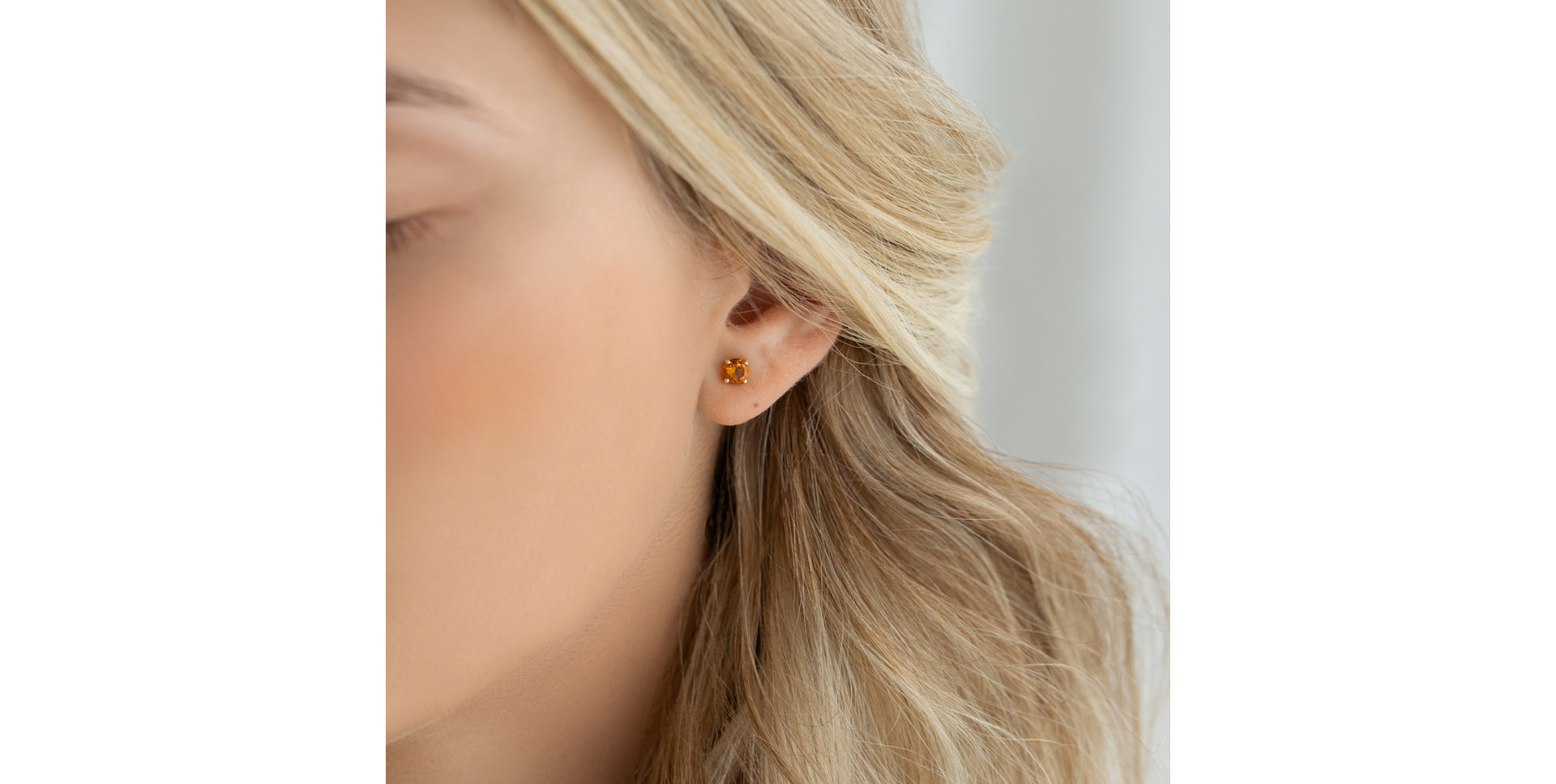 Náušnice s rhodolitom Virginia Love