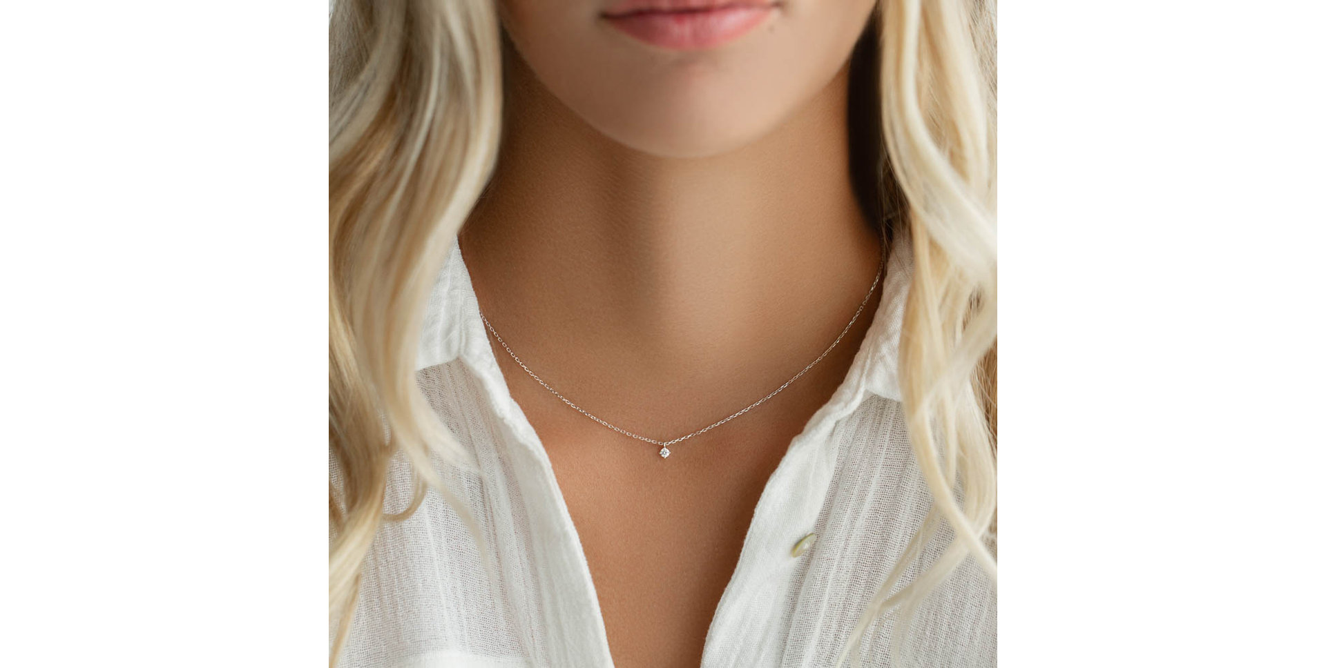 Náhrdelník s diamantom Salsa