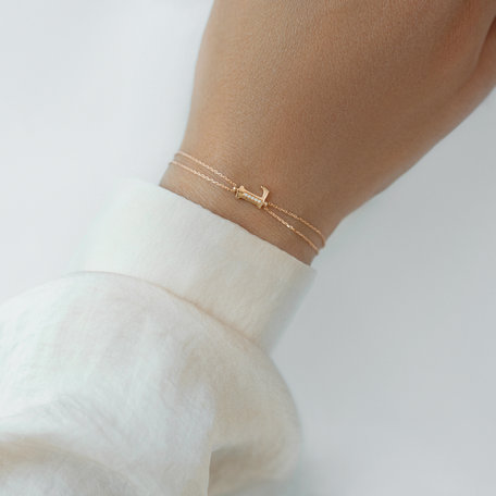 Náramok s diamantmi Alluring Letter