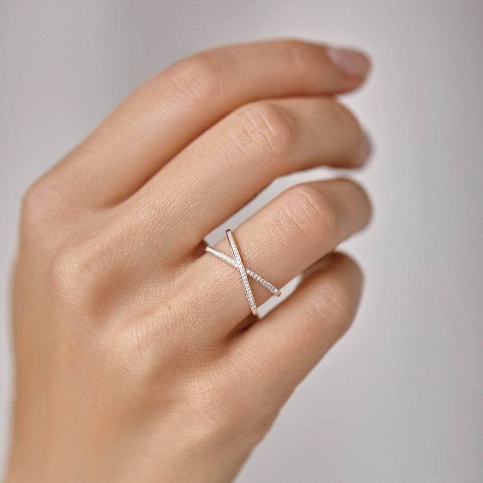 Prsteň s diamantmi Simply Luxury