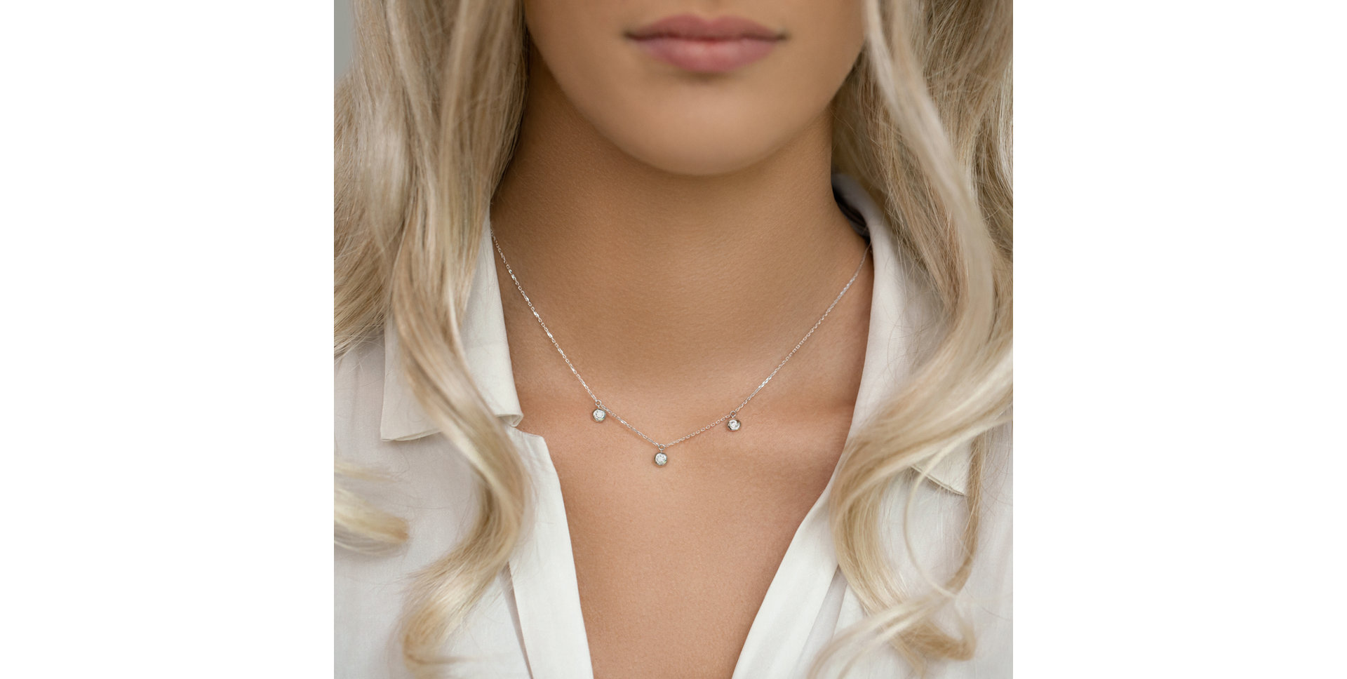 Náhrdelník  s diamantmi Sparkling Dots