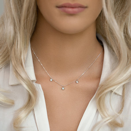 Náhrdelník  s diamantmi Sparkling Dots