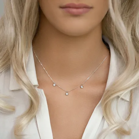Náhrdelník  s diamantmi Sparkling Dots