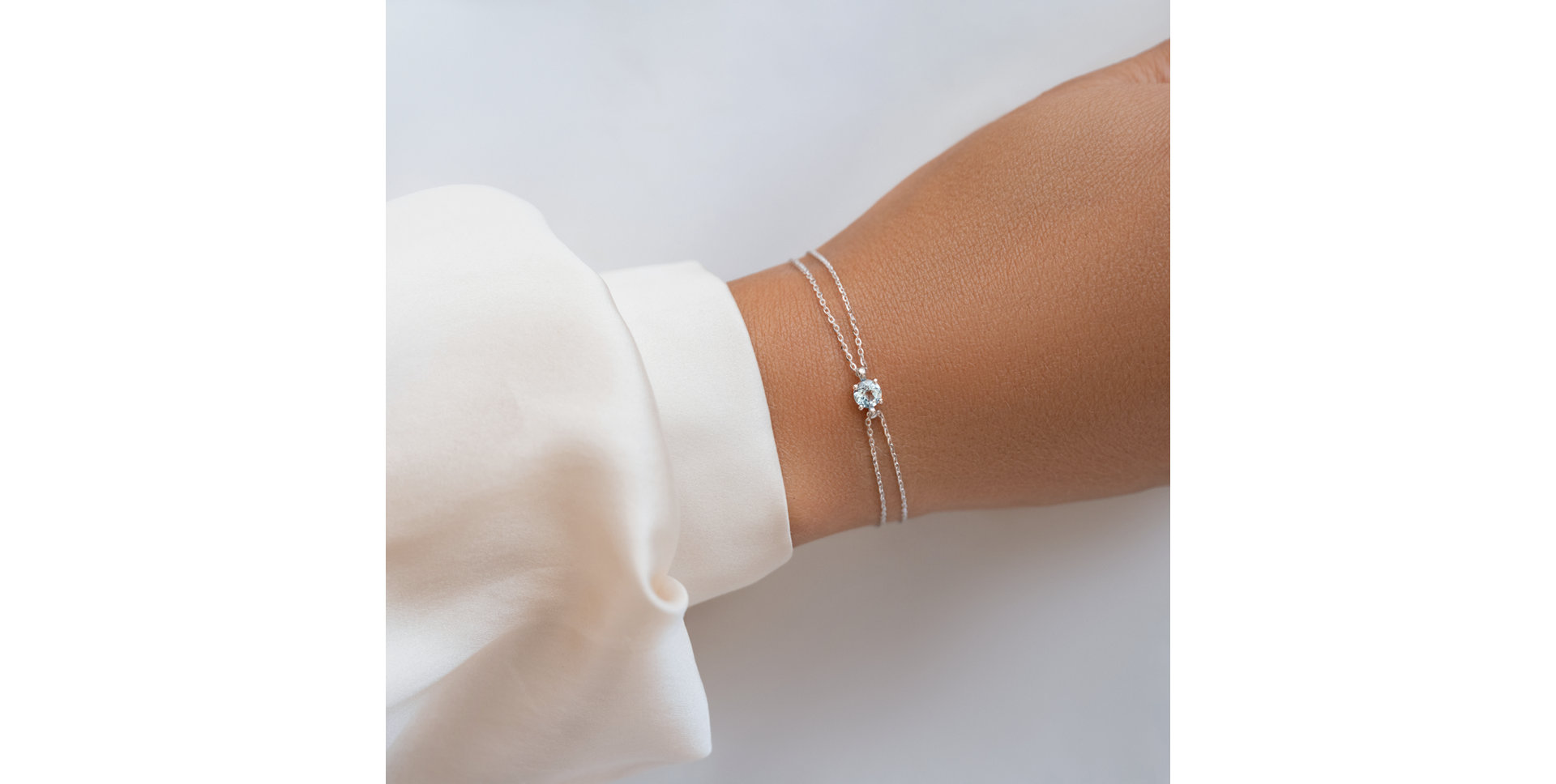 Náramok 14kt ružové zlato s tanzanitom Roneme