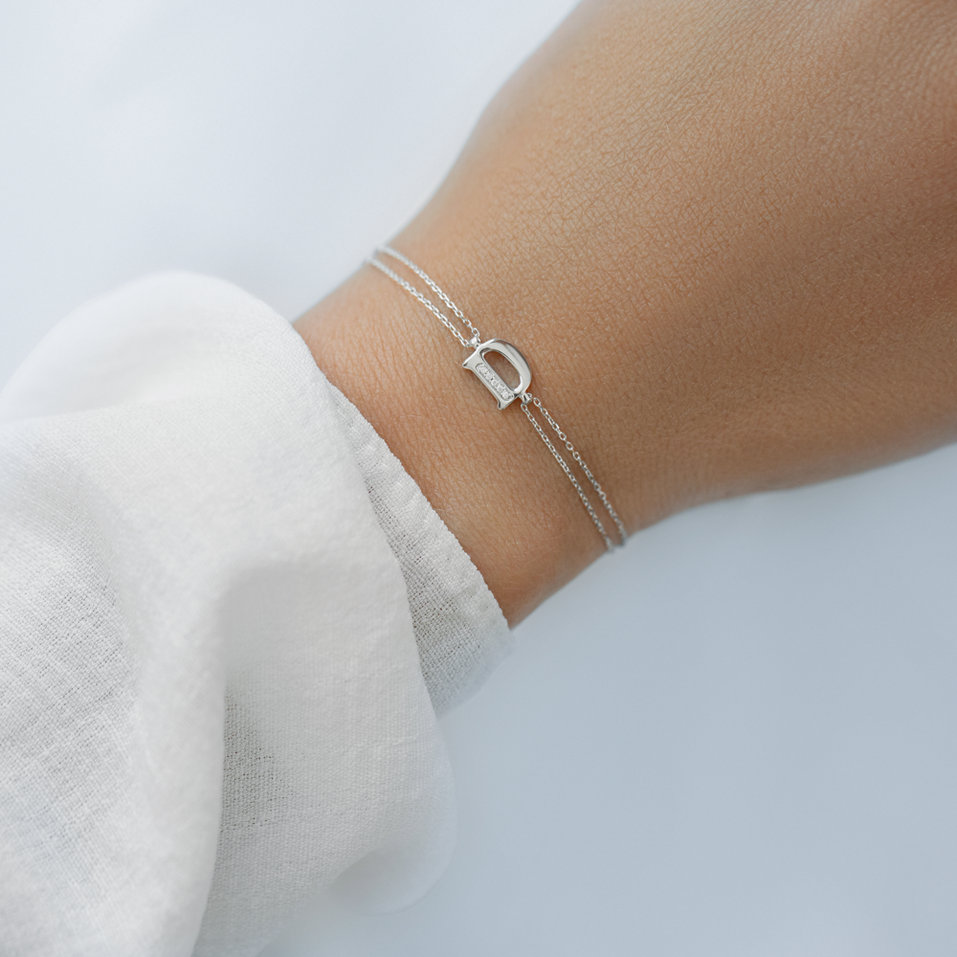 Náramok s diamantom Alluring Letter